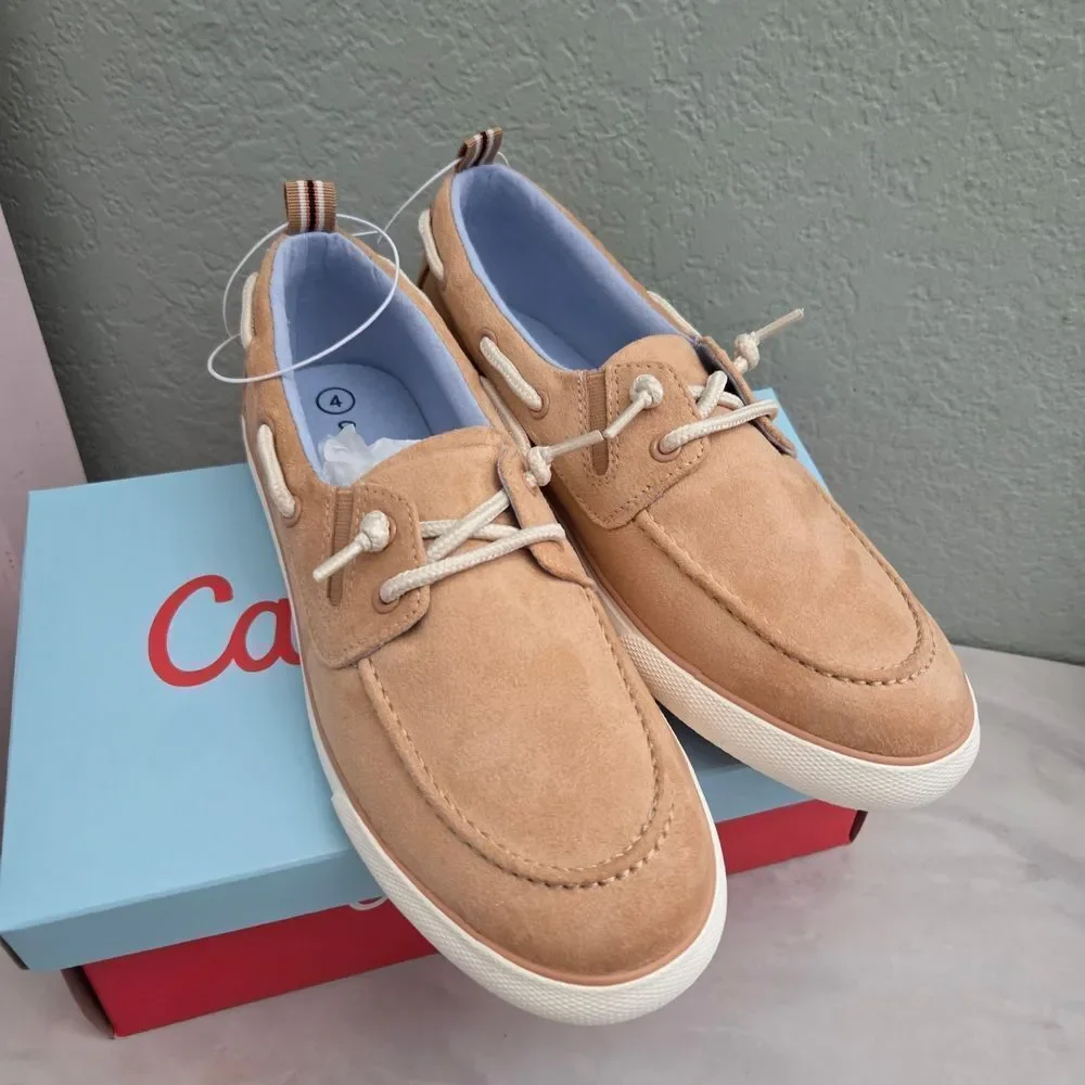Cat & Jack Kids  Reece Brown  Sneakers Loafers Size 4